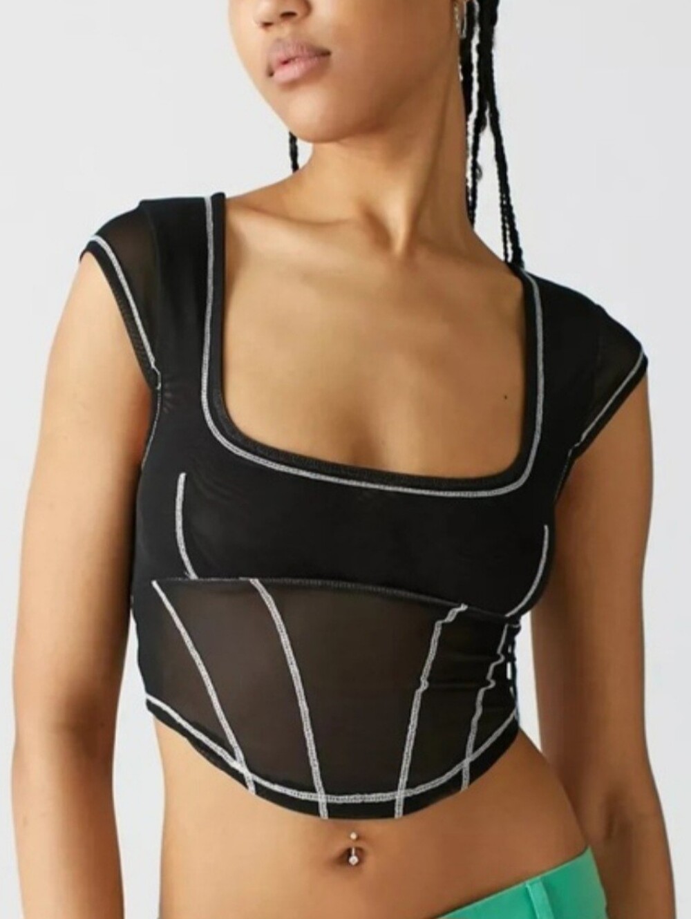 Urban Outfitters Mesh Crop Top